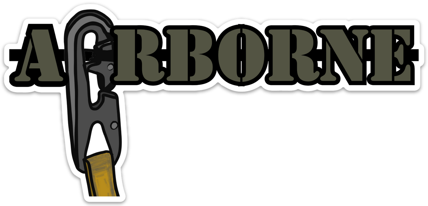 Airborne Bumper Sticker
