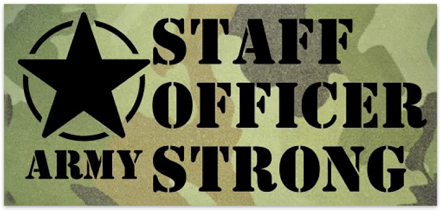 Staff Officer Strong Bumper Sticker