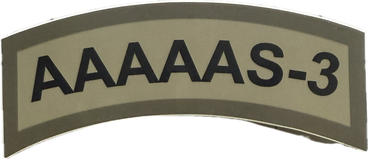 AAAAAS-3 Tab Sticker