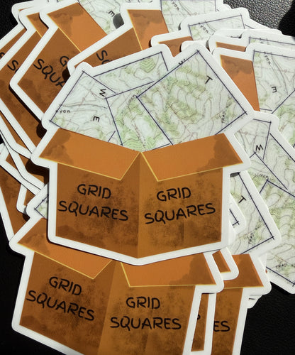 Grid Squares Stickers