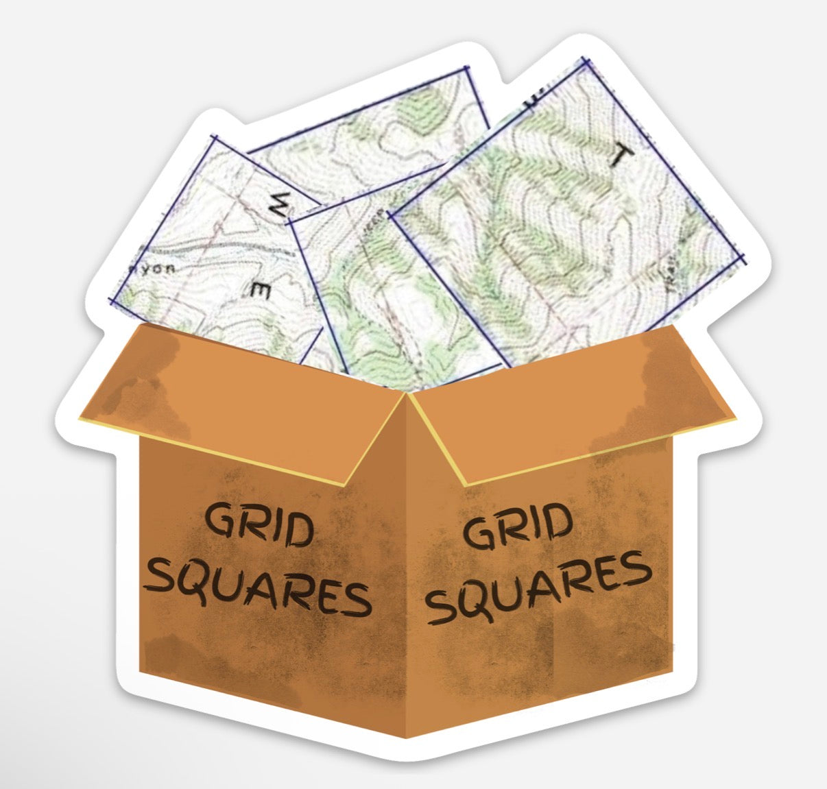 Grid Squares Stickers
