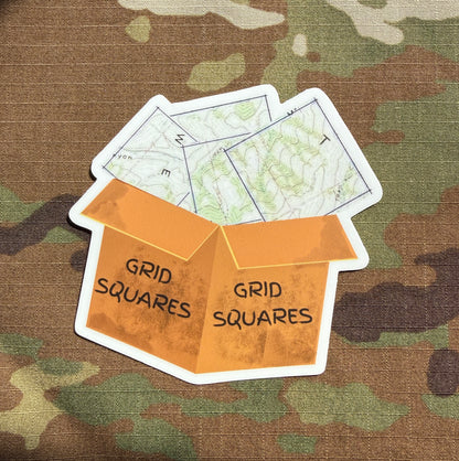 Grid Squares Stickers