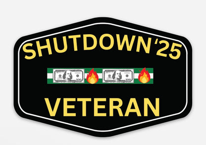 Shutdown ‘25 Sticker