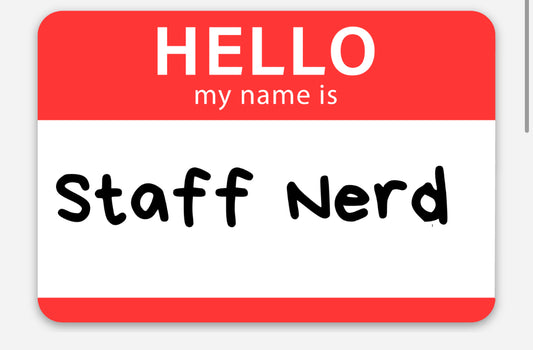 Staff Nerd Sticker