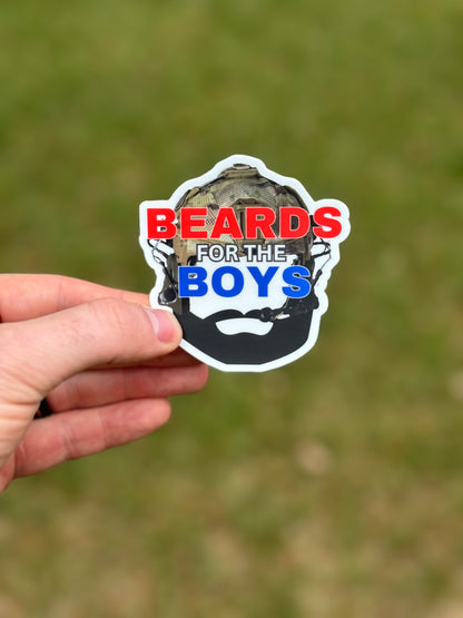 Beards For The Boys - Sticker