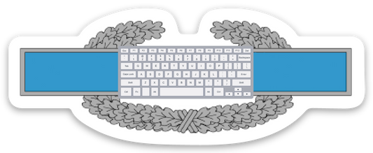Keyboard Action Badge Sticker