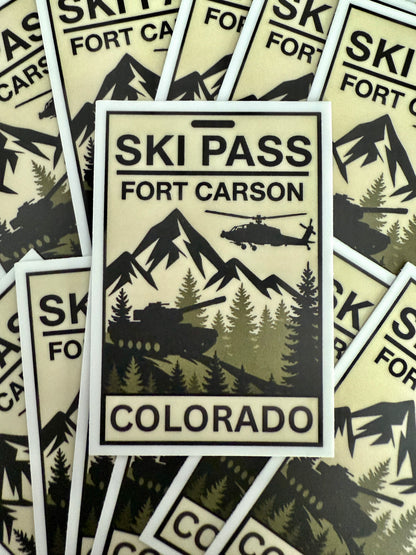 Ski Pass Sticker