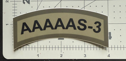AAAAAS-3 Tab Sticker