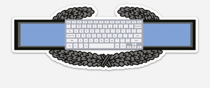 Keyboard Action Badge - Bumper Sticker