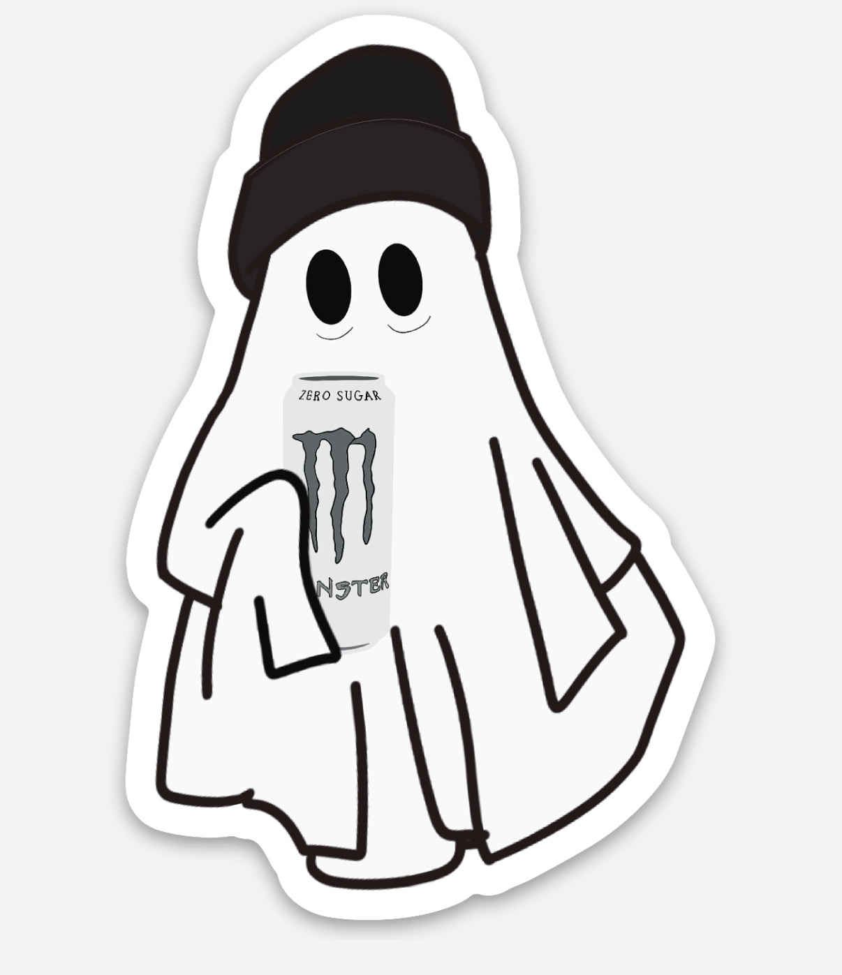Tired PT Ghost Sticker