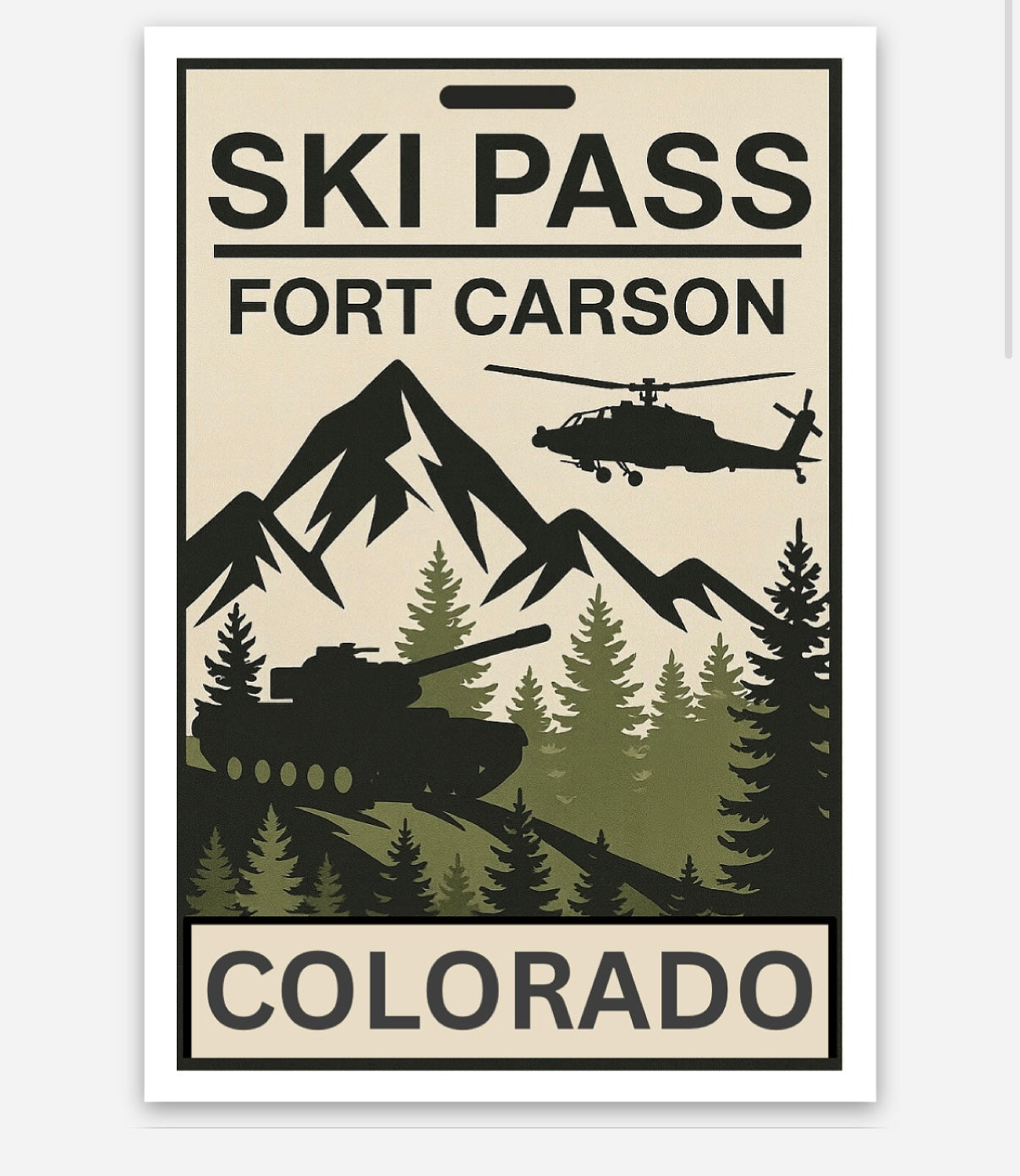 Ski Pass Sticker