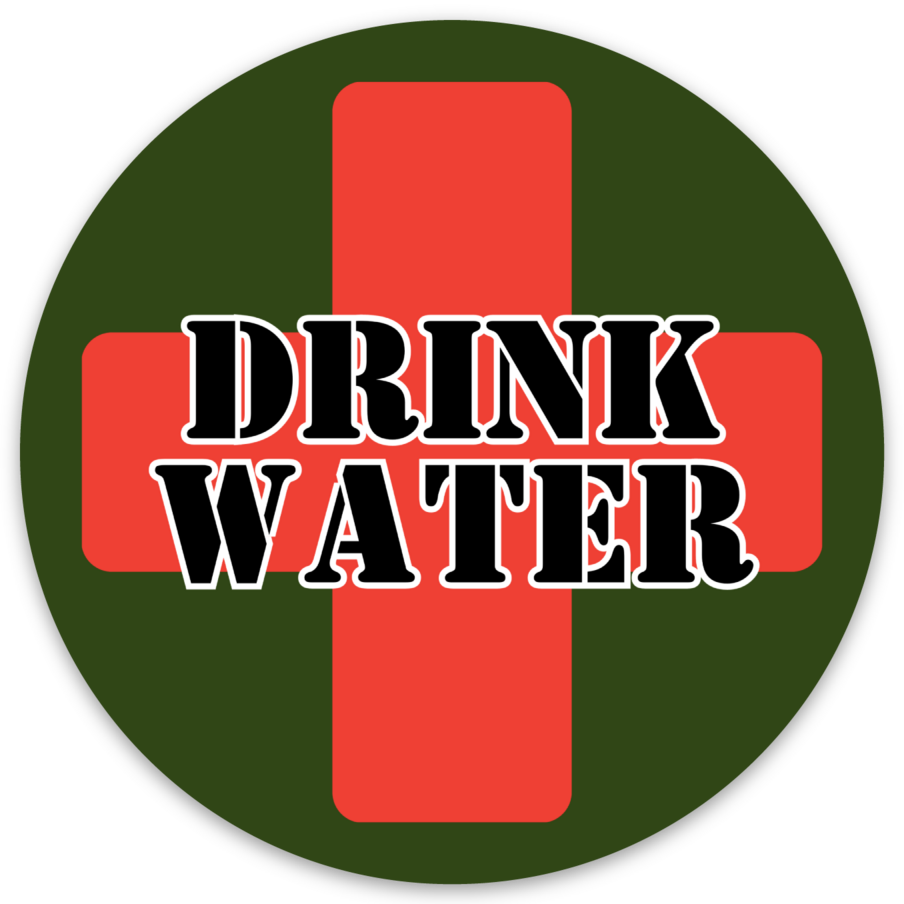 Drink Water Medical Sticker