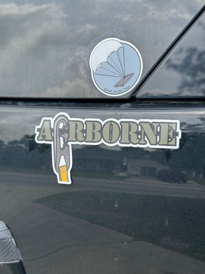 Airborne Bumper Sticker