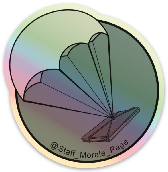 Staff Morale Page (holographic) - Sticker