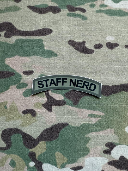 Staff Nerd Tab Sticker