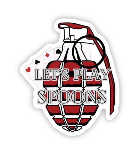 Let’s Play Spoons Sticker